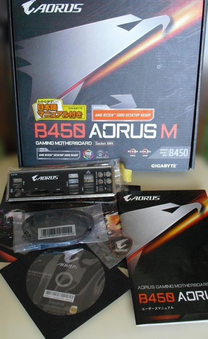 GIGABYTE B450 AORUS M マザーボード (Rev. 1.x)