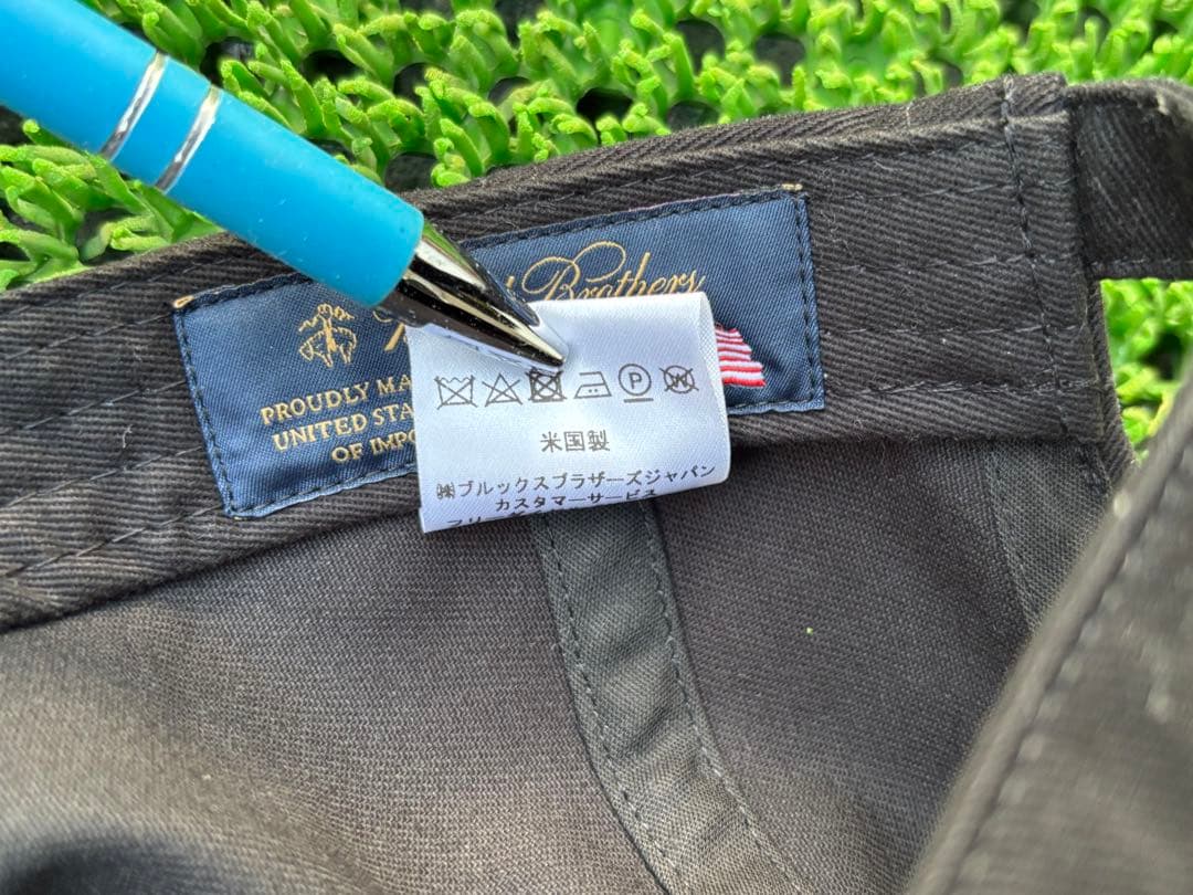 Brooks Brothers ブラック ベースボールキャップ L/XL