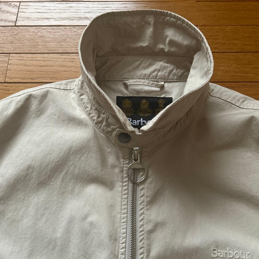 【マリマリ3】　Barbour ベージュ ジップアップジャケットブルゾンM