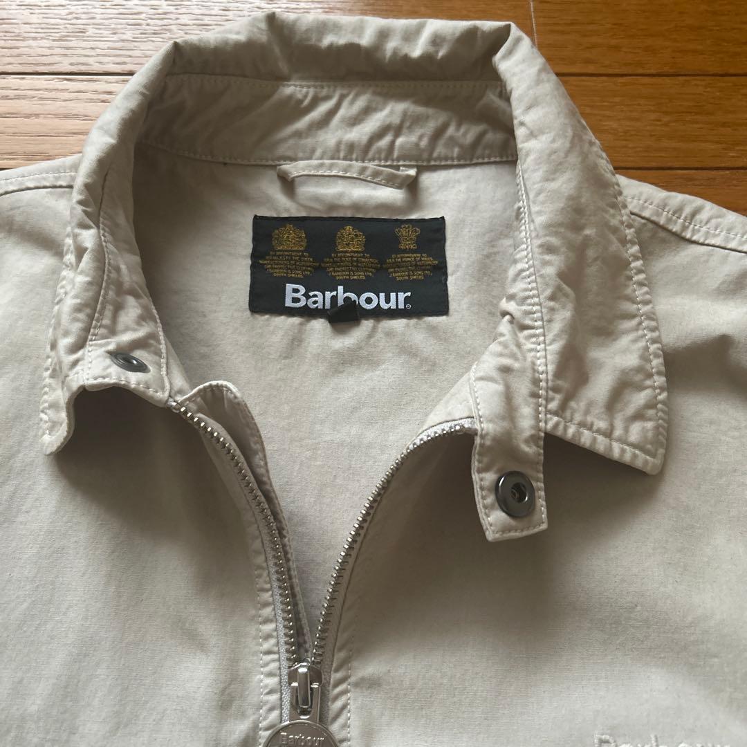 【マリマリ3】　Barbour ベージュ ジップアップジャケットブルゾンM