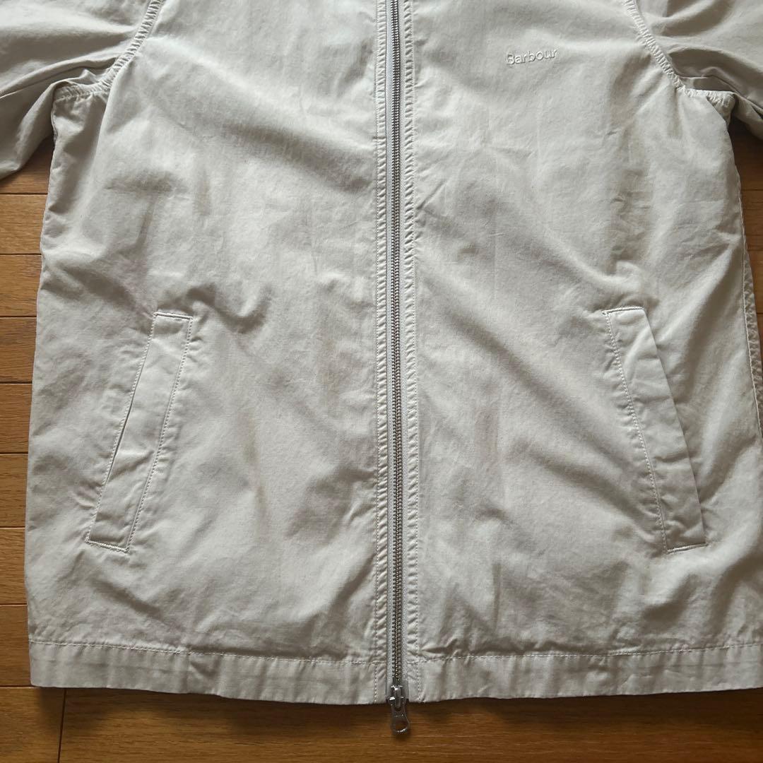 【マリマリ3】　Barbour ベージュ ジップアップジャケットブルゾンM