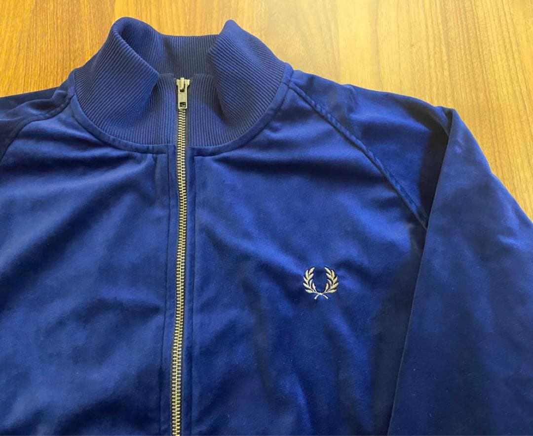【極美品】FRED PERRY ベロア トラック ジャケット M 金刺繍