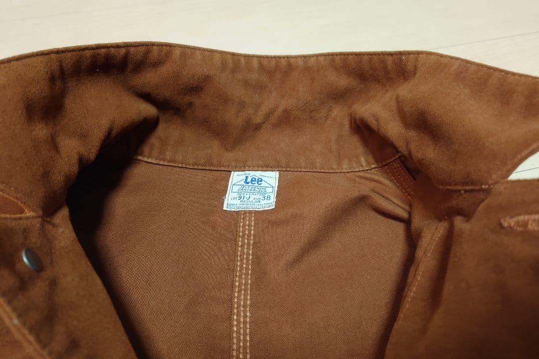 Lee 50s復刻　91j　ハウスタグ カバーオール　モールスキン　アーカイブ