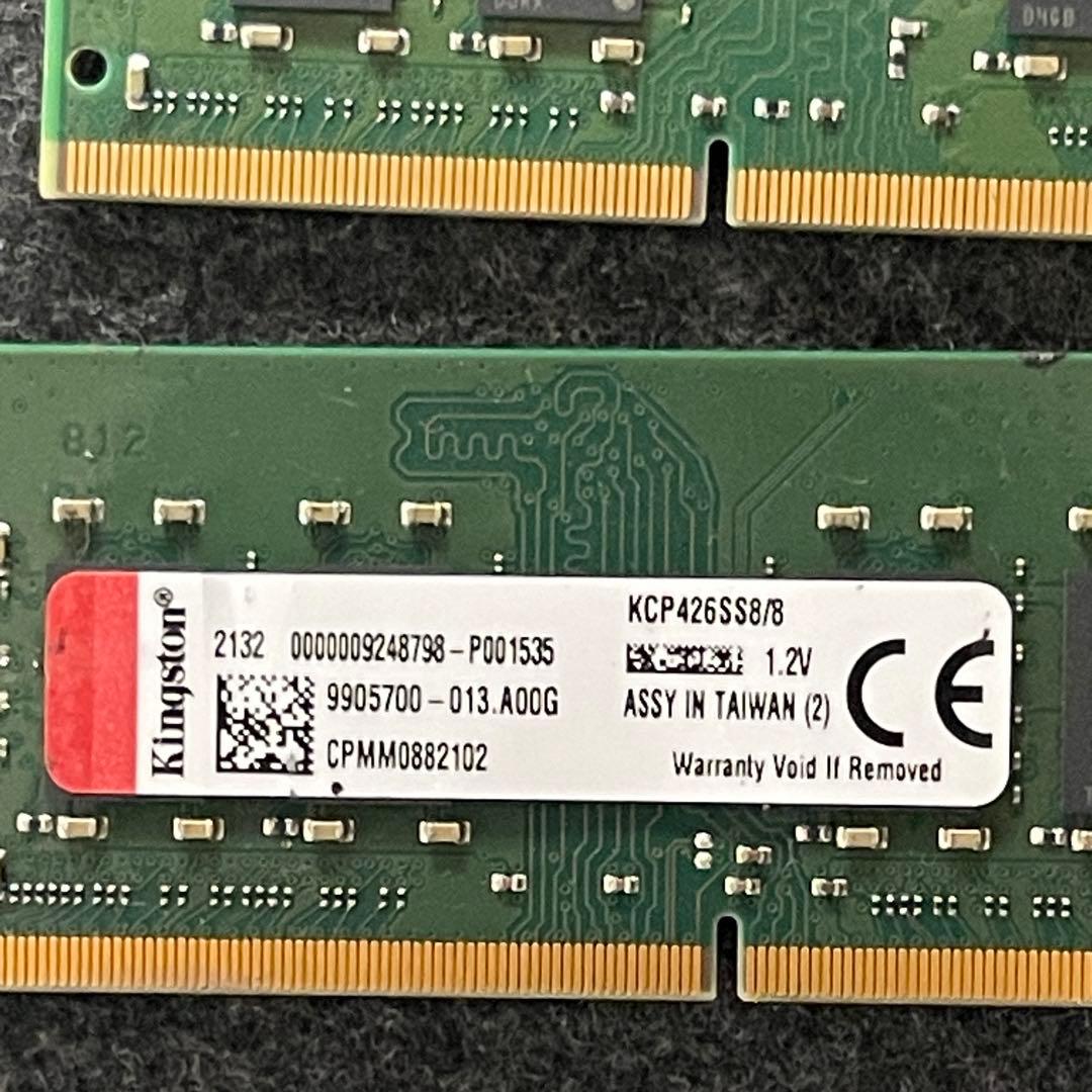 メモリー 4X Kingston KCP426SS8/8 8GB DDR4 SO-DIMM