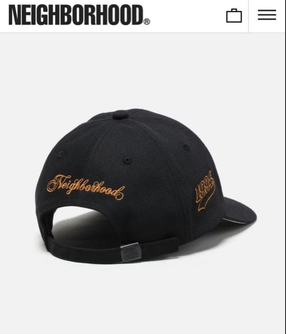 k*6様 NEIGHBORHOOD BASEBALL CAP ブラック×ゴールド