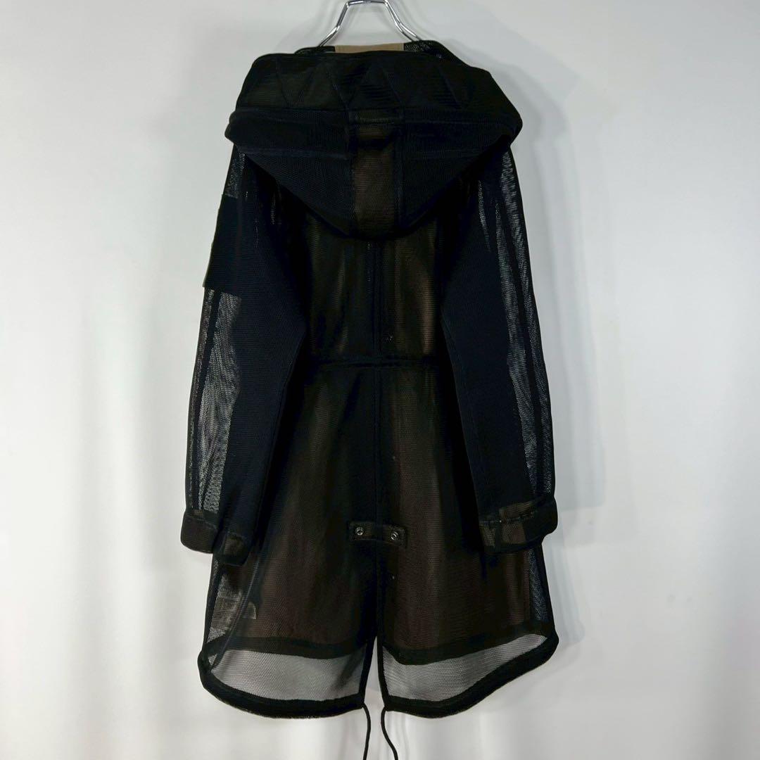 DIESEL ディーゼル　y2k ナイロンメッシュ　ロングコート　希少　20周年