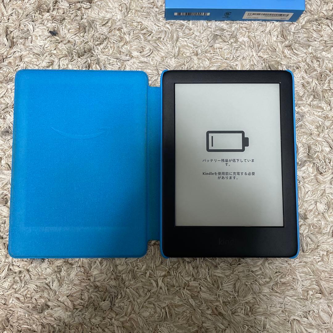 Amazon Kindle kids青 カバー付き 本体