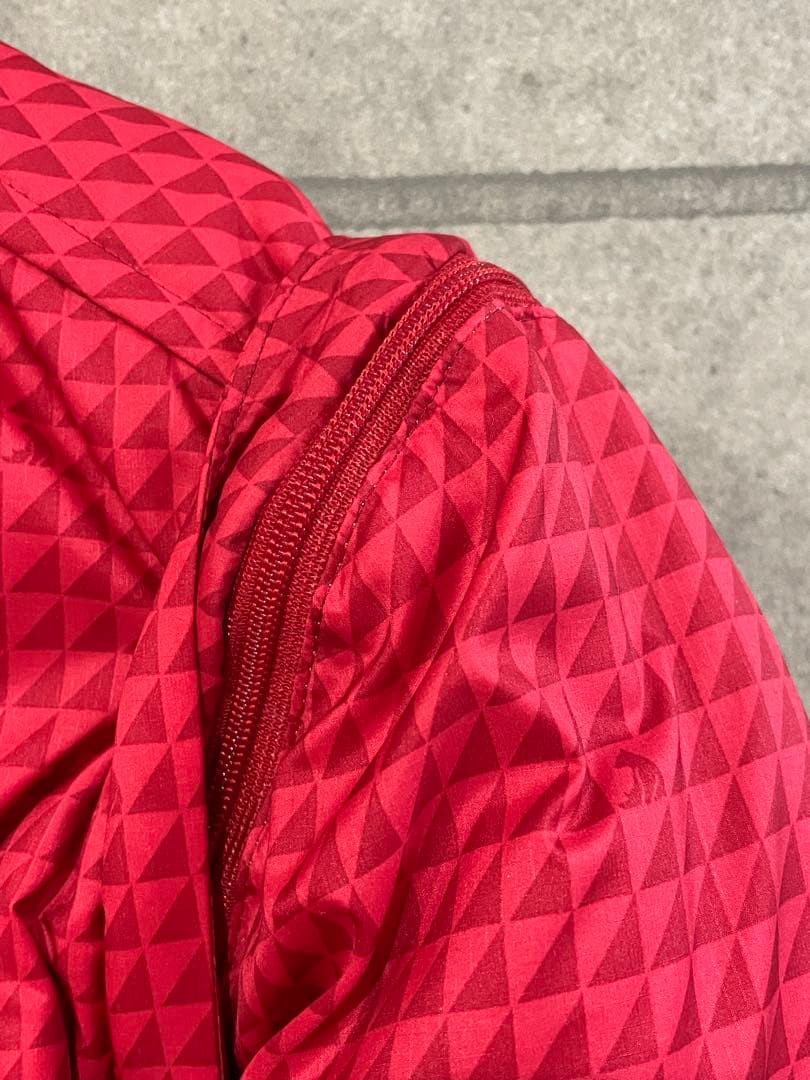 Callaway 2WAY 総柄 ワッペン 軽量 ダウンジャケット レッド M