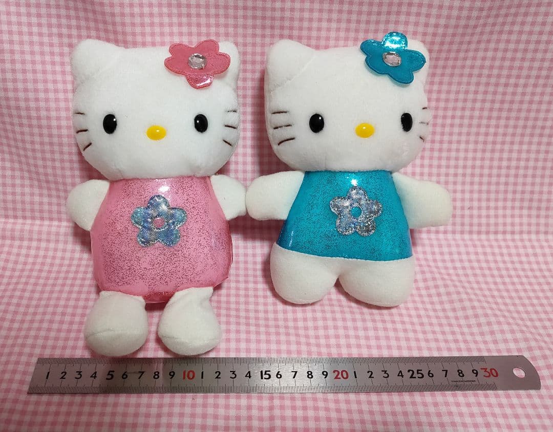公*o様 ハローキティ・マイメロディぬいぐるみ キルト風バック サンリオ
