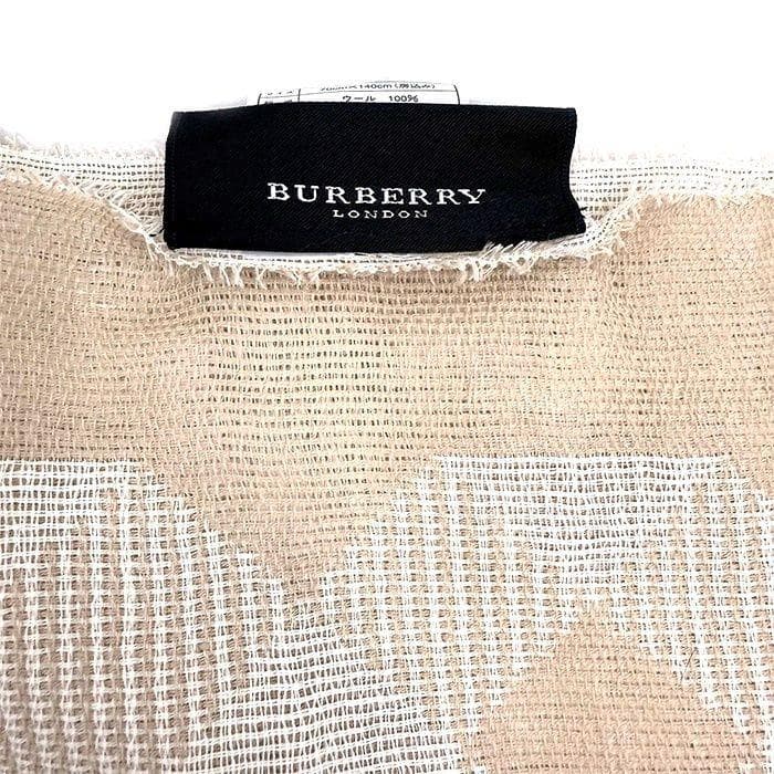 すずりん様★バーバリー BURBERRY ストール チェック ウール 大判