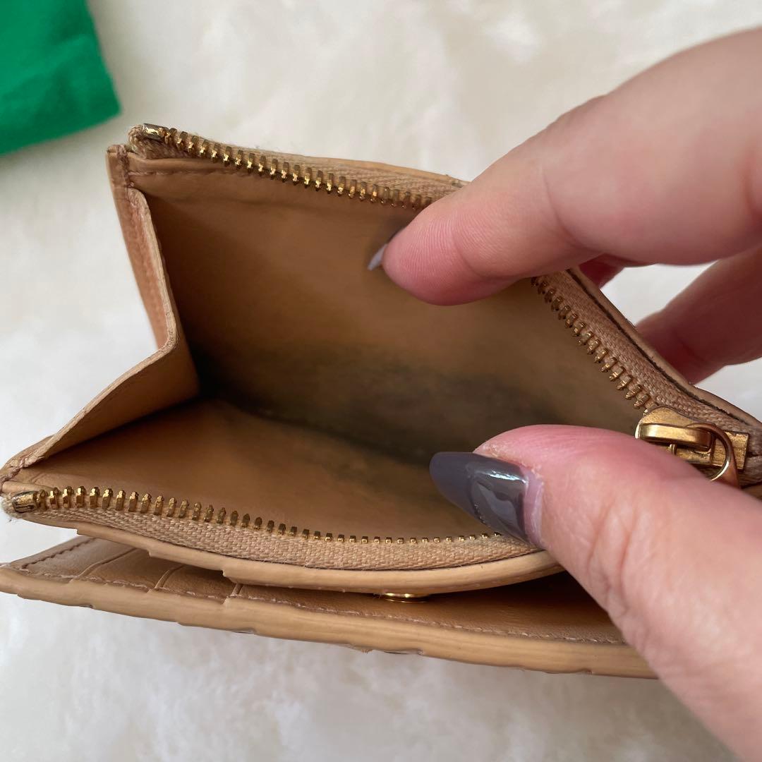 Bottega Veneta 二つ折り財布 ベージュ