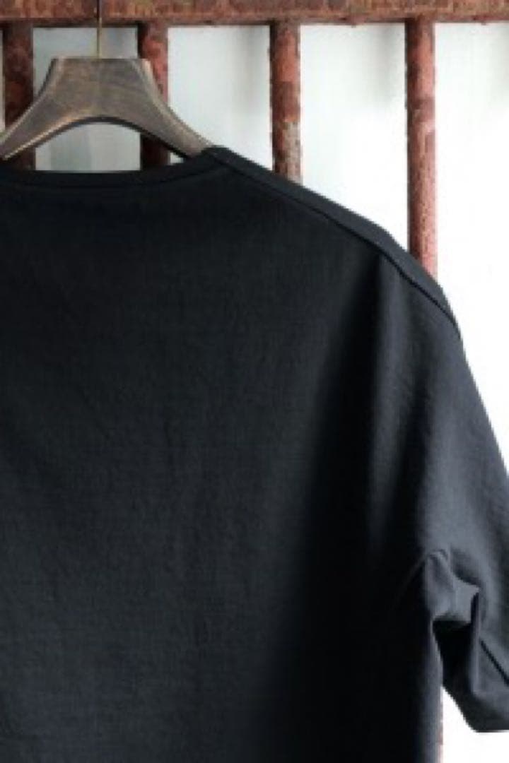 DEVOA Short Sleeve Pigment Dye Jersey黒2