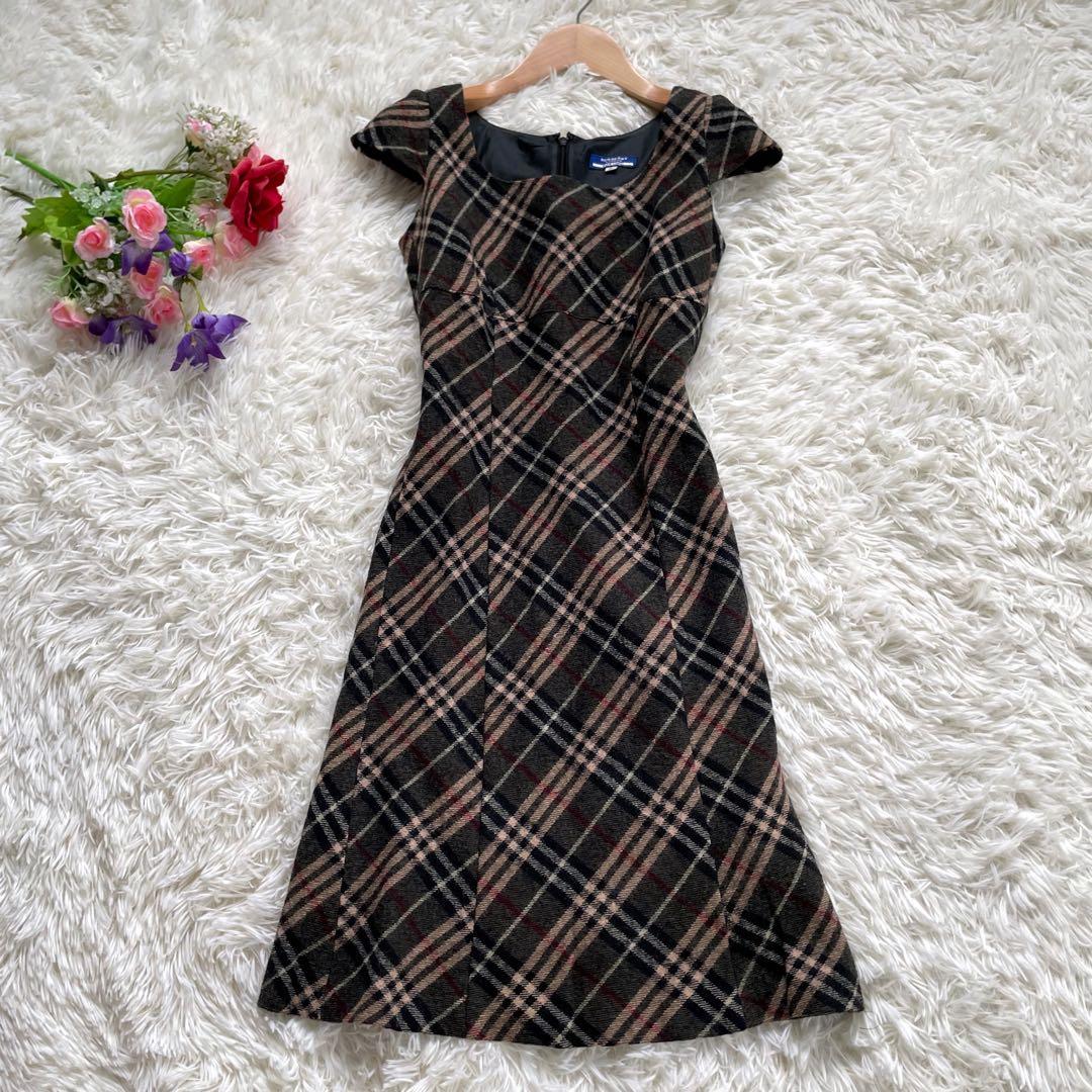 BURBERRY BLUE LABELブラウン系ノバチェックワンピース
