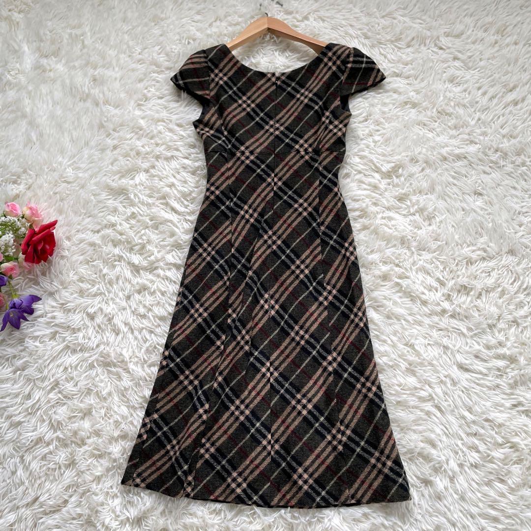 BURBERRY BLUE LABELブラウン系ノバチェックワンピース