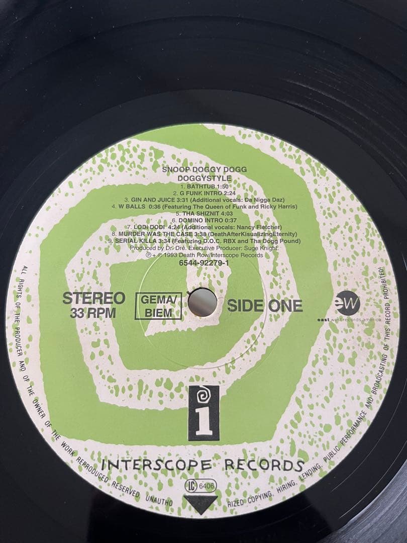 Snoop Doggy Dogg Doggystyle レコード LP