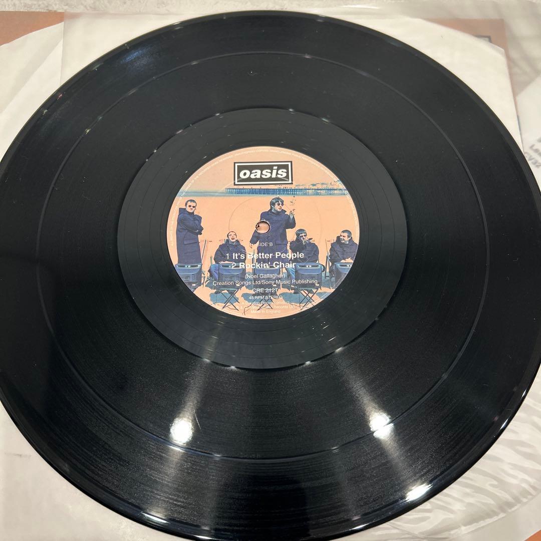 ★UKオリジナル★ oasis roll with it 12” レコード
