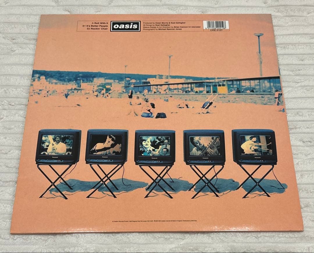 ★UKオリジナル★ oasis roll with it 12” レコード