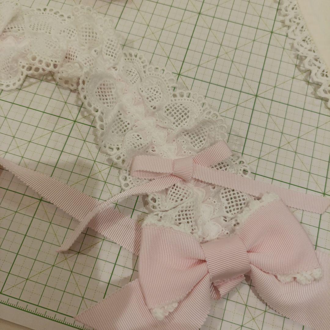 BABY　うさみみヘッドドレス　白×ピンク