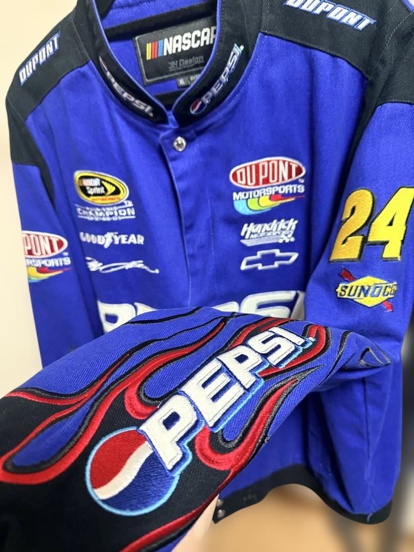 正規品nascar JHデザイン レーシングジャケットペプシジェフゴードンモデル