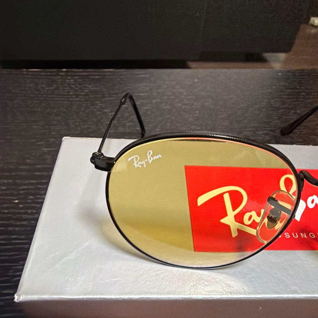 Ray-Ban レイバン RB3447 イエローレンズ ラウンド型 サングラス