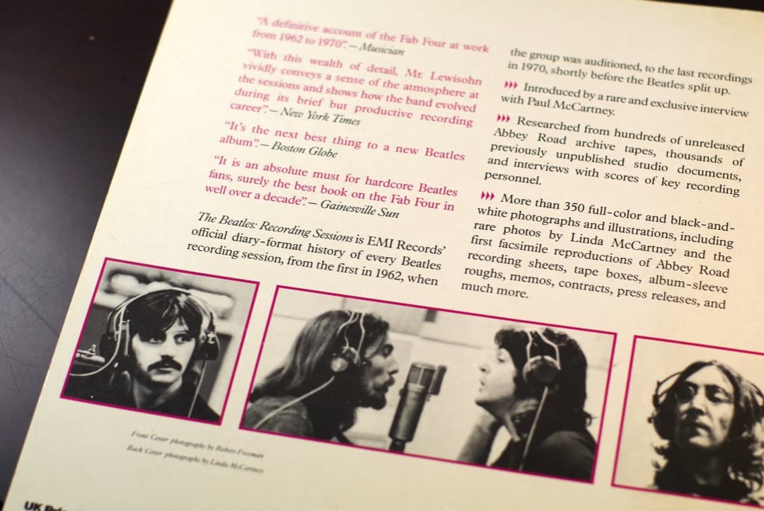 洋書 THE BEATLES RECORDING SESSIONS
