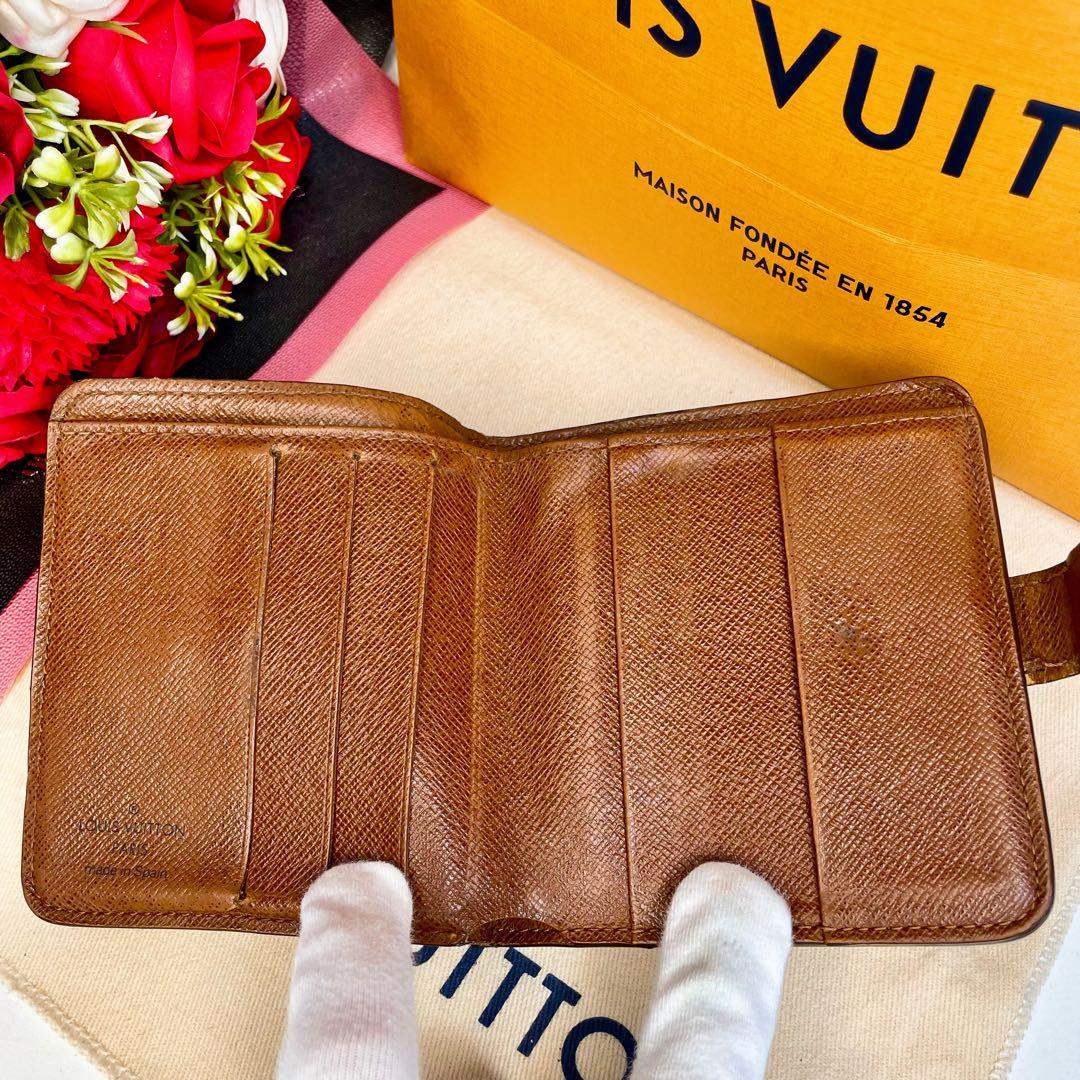 ✨超美品✨ヴィトン モノグラム コンパクトジップ 二つ折り財布 ラウンド