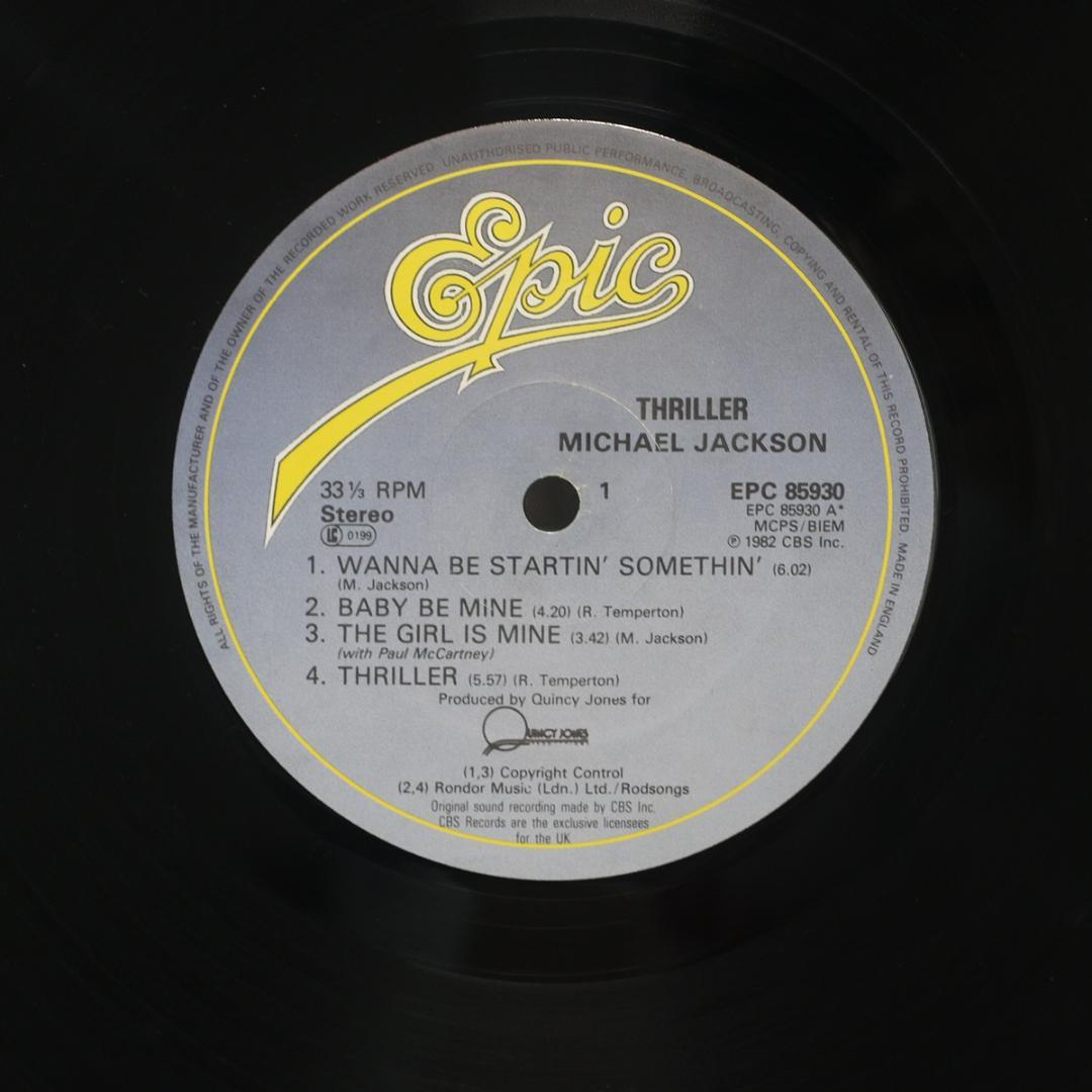 英LP MICHAEL JACKSON Thriller ステレオUKオリジナル