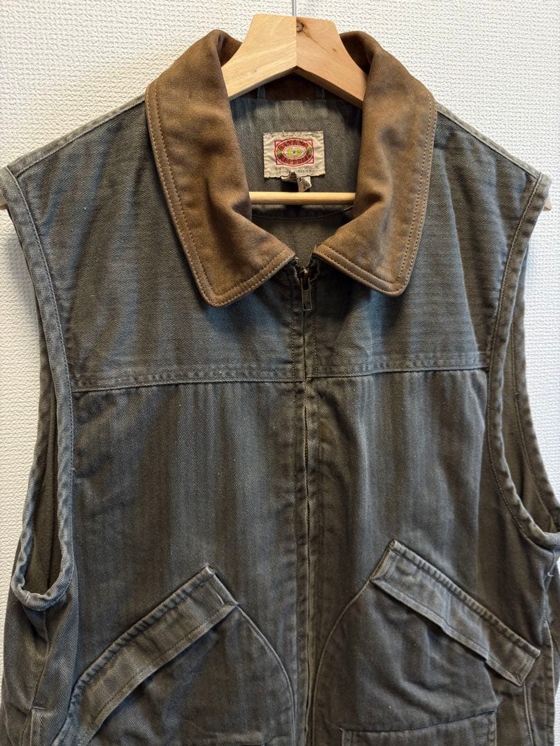 Banana Republic サイズM サファリタグHBT ベスト レザー
