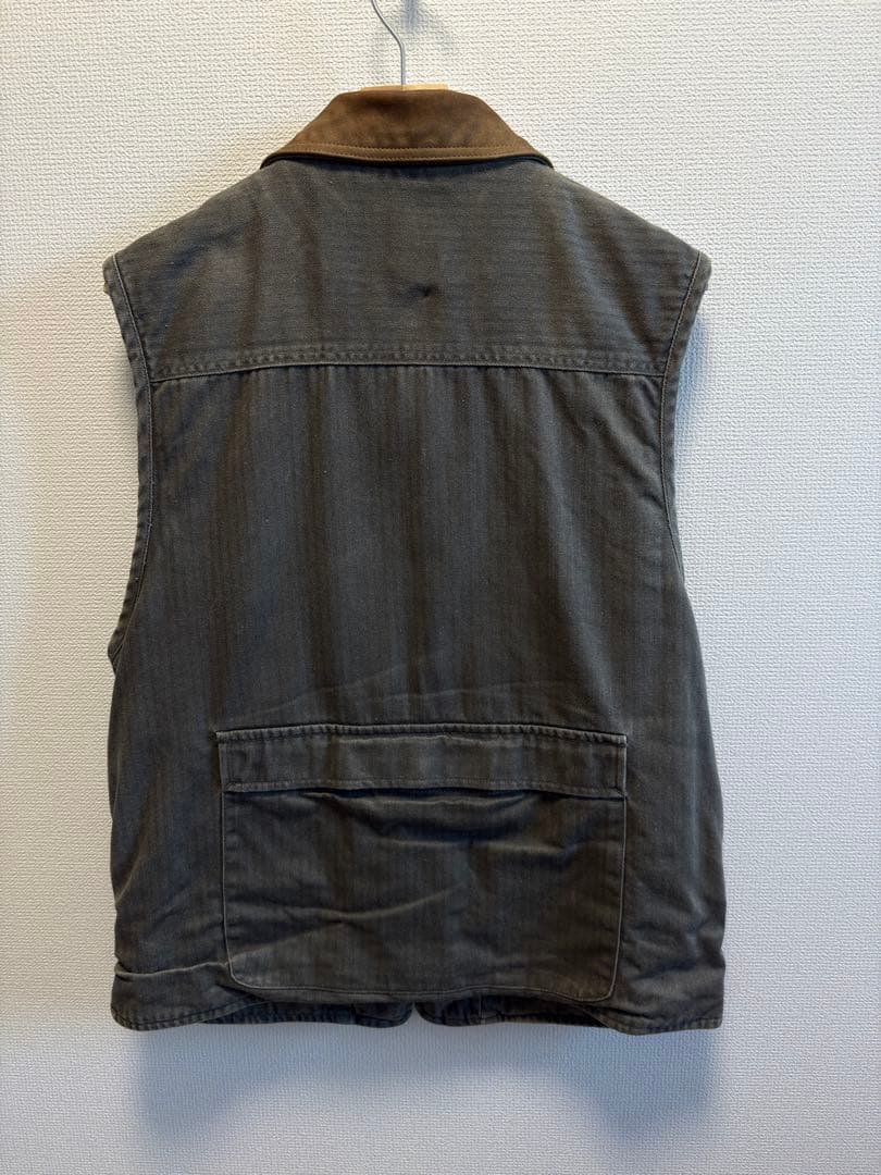 Banana Republic サイズM サファリタグHBT ベスト レザー