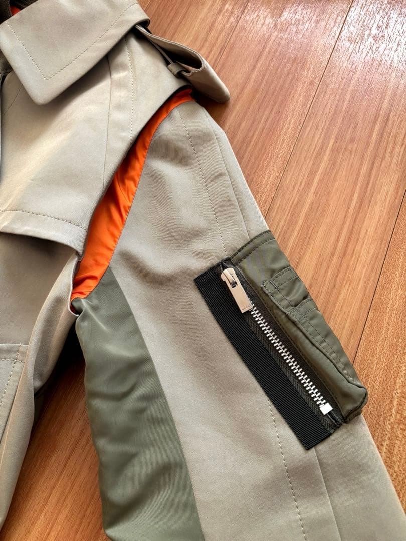 さ*も様 Gabardine Mix Jacket MA-1