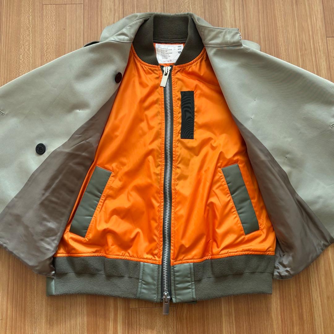 さ*も様 Gabardine Mix Jacket MA-1