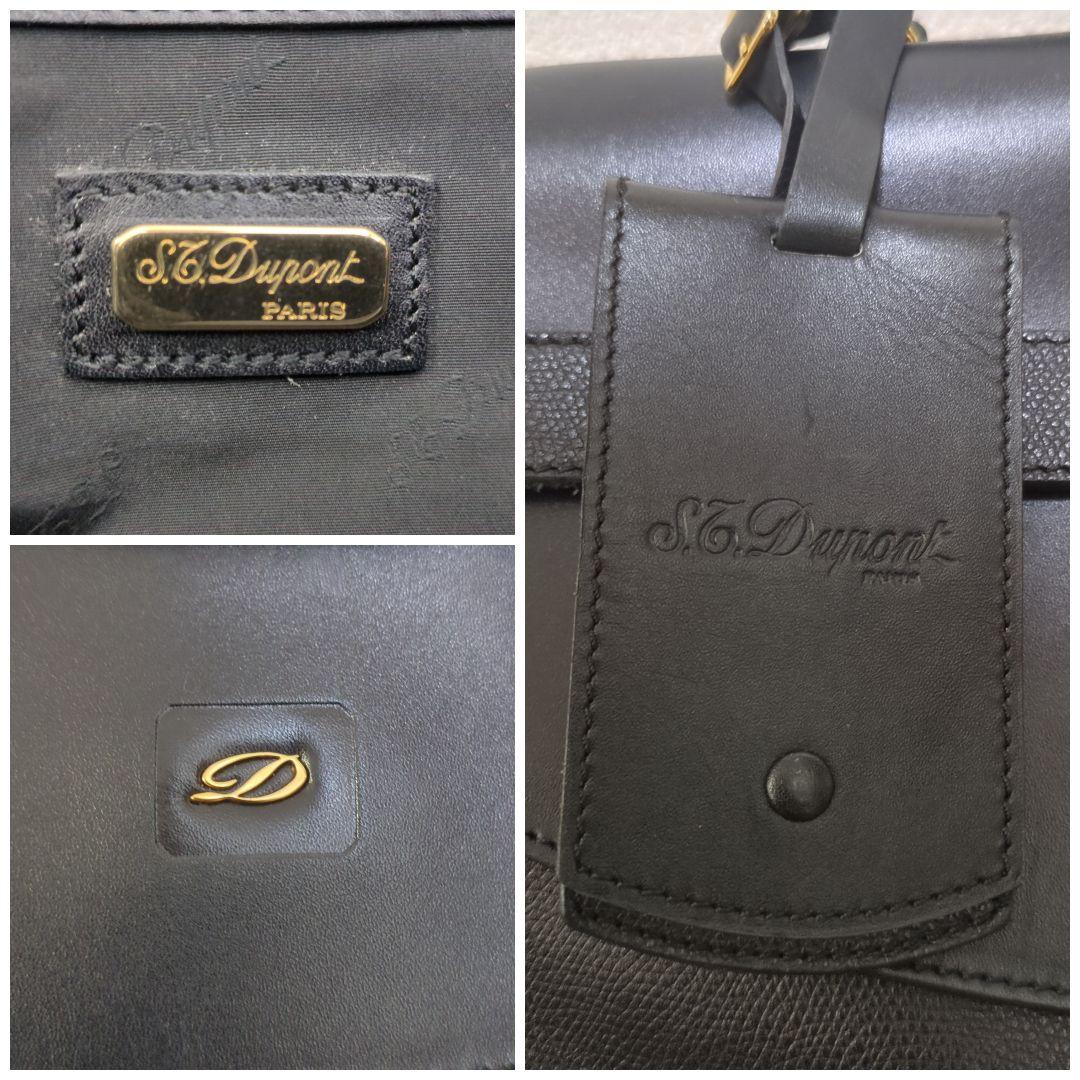 S.T.Dupont エステーデュポン ソフトダレスバッグ レザー 黒