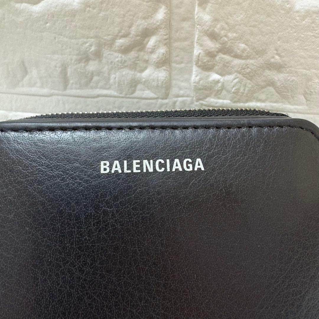 BALENCIAGA バレンシアガ 黒 ブラック 財布 二つ折り