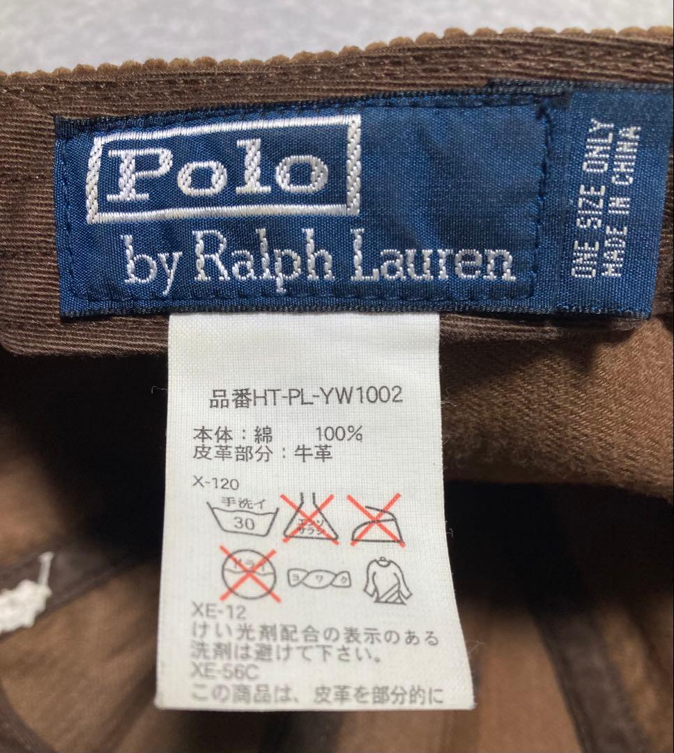 90s Polo by Ralph Lauren コーデュロイキャップ ブラウン
