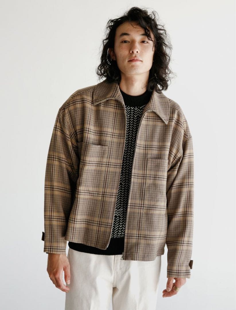 auralee オーラリー　19aw チェック　ブルゾン