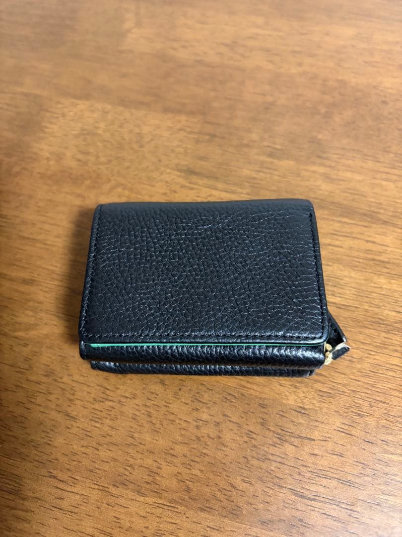 agnès b. ブラック 三つ折り財布