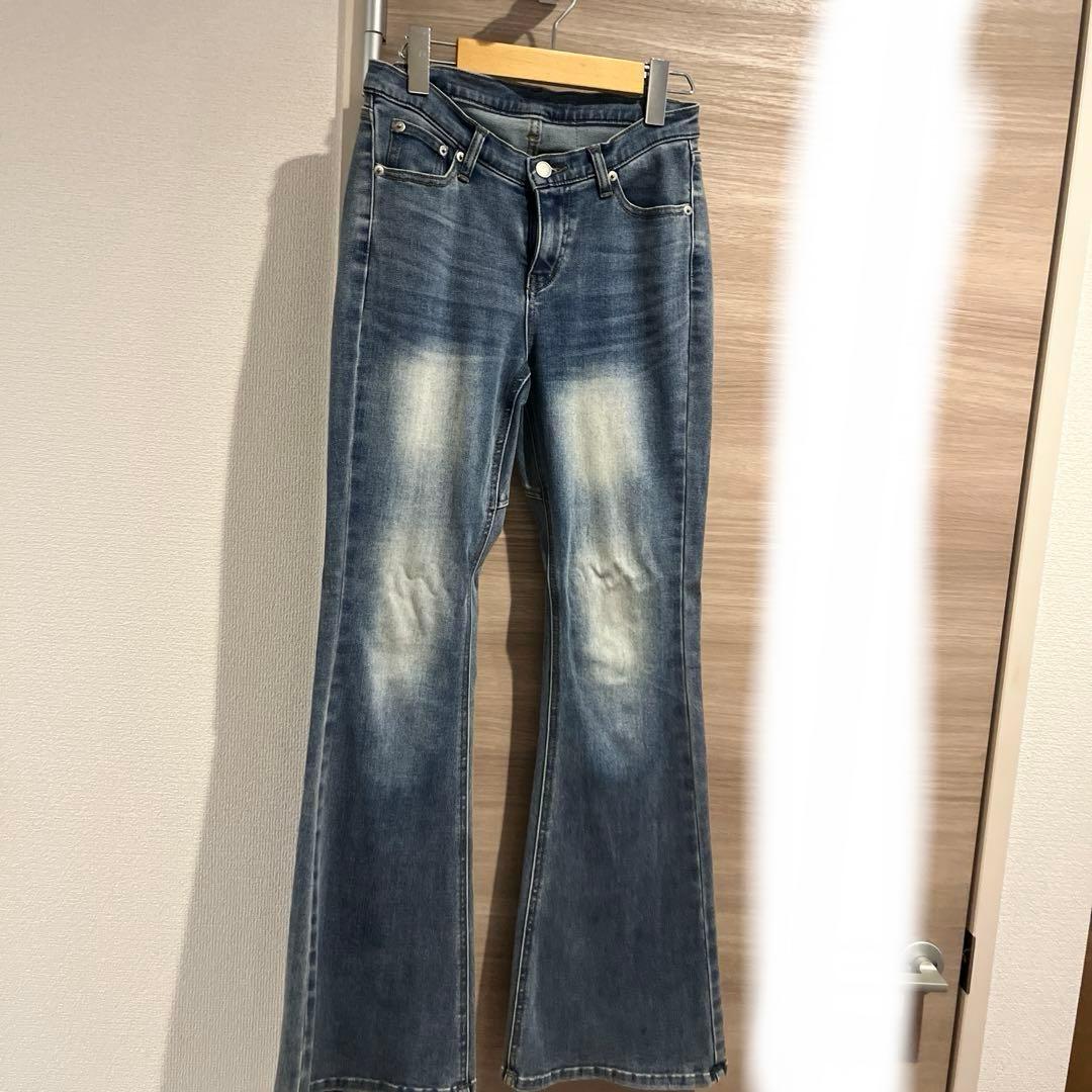 パンツ Heart hip flare denim (blue_M)