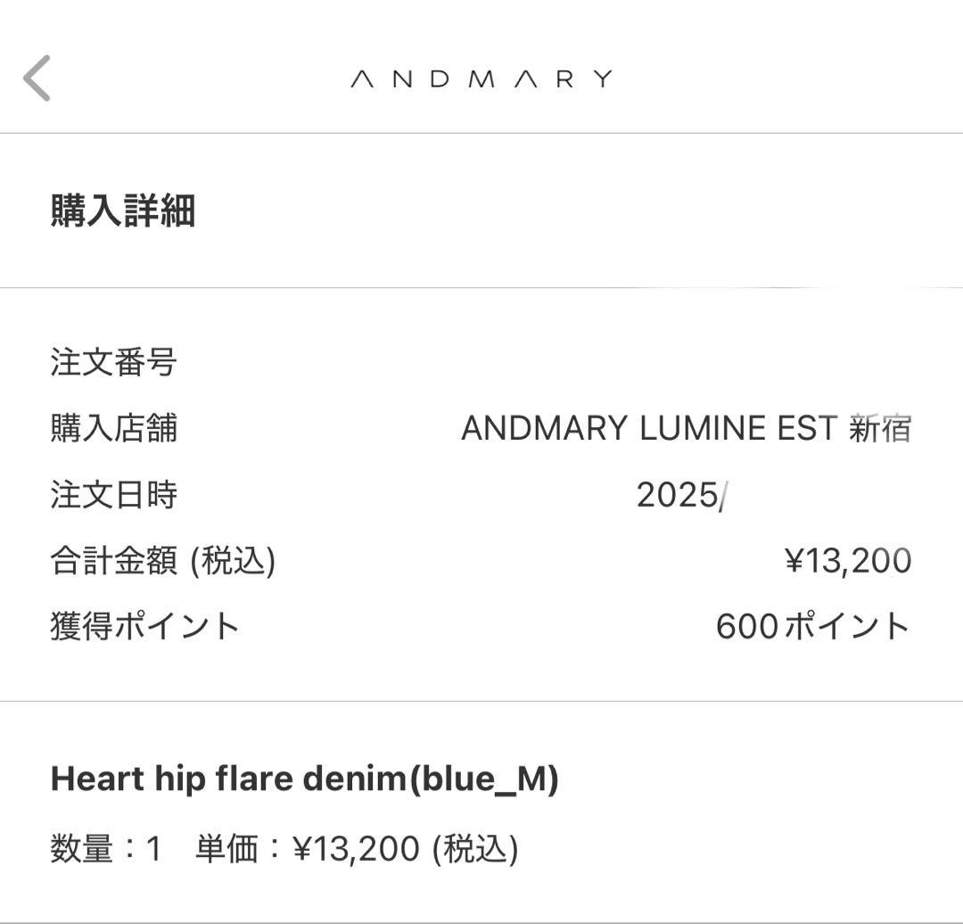 パンツ Heart hip flare denim (blue_M)