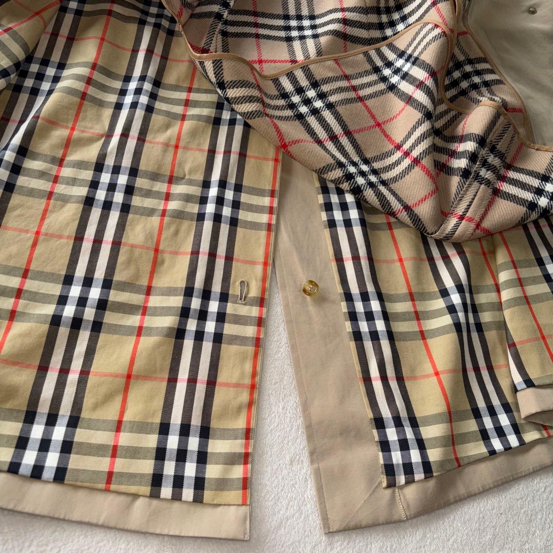 【美品】BURBERRY ステンカラーコート　ウールライナー付　ノバチェック