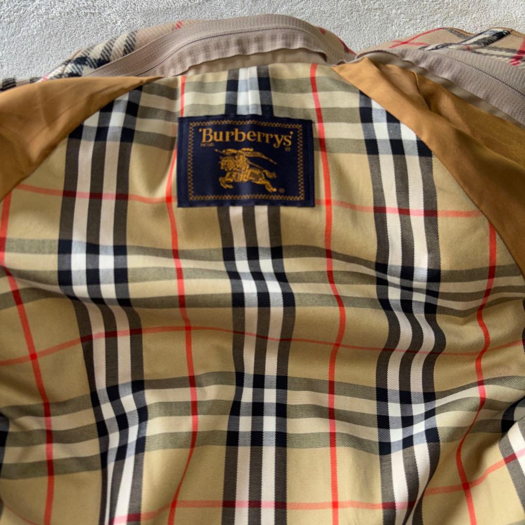 【美品】BURBERRY ステンカラーコート　ウールライナー付　ノバチェック