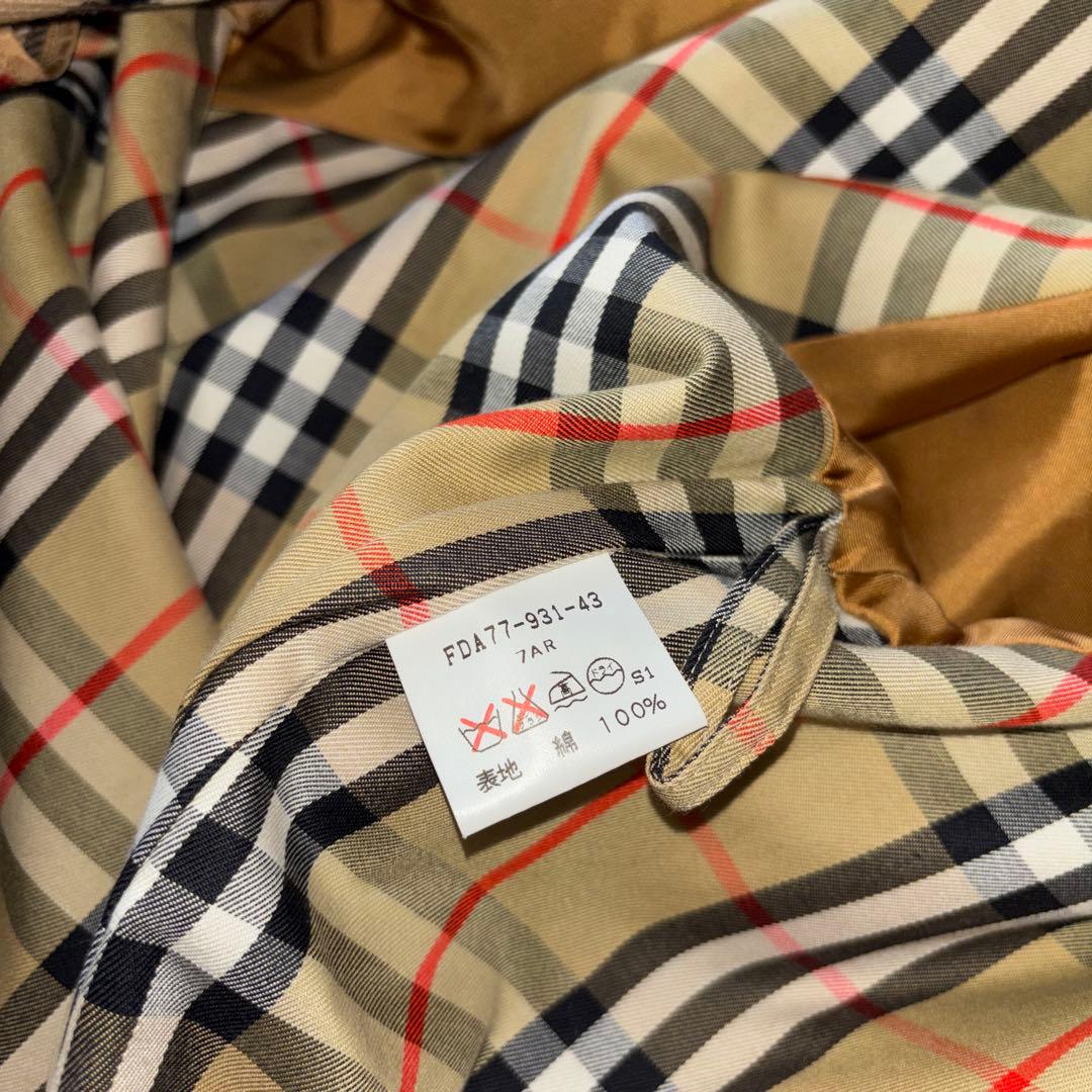 【美品】BURBERRY ステンカラーコート　ウールライナー付　ノバチェック
