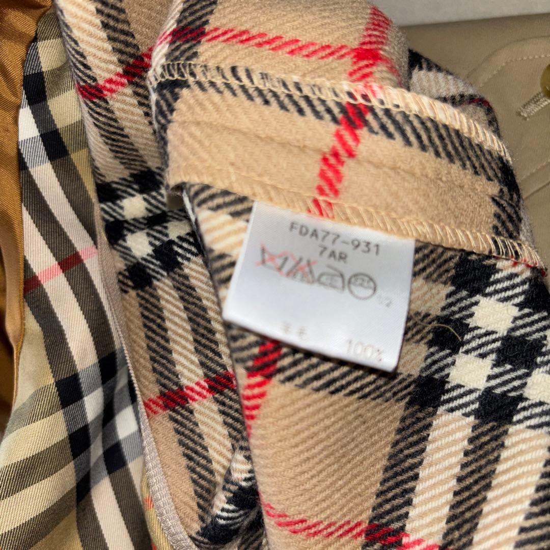 【美品】BURBERRY ステンカラーコート　ウールライナー付　ノバチェック