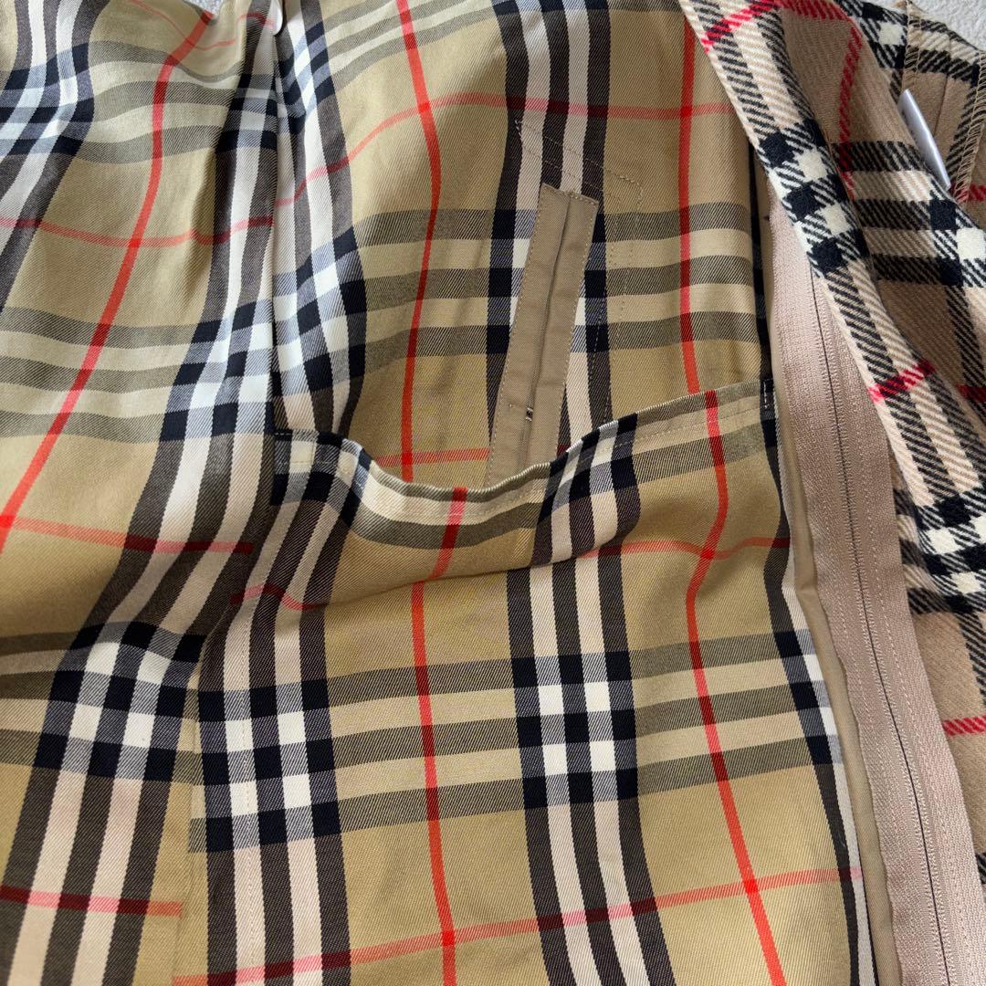【美品】BURBERRY ステンカラーコート　ウールライナー付　ノバチェック
