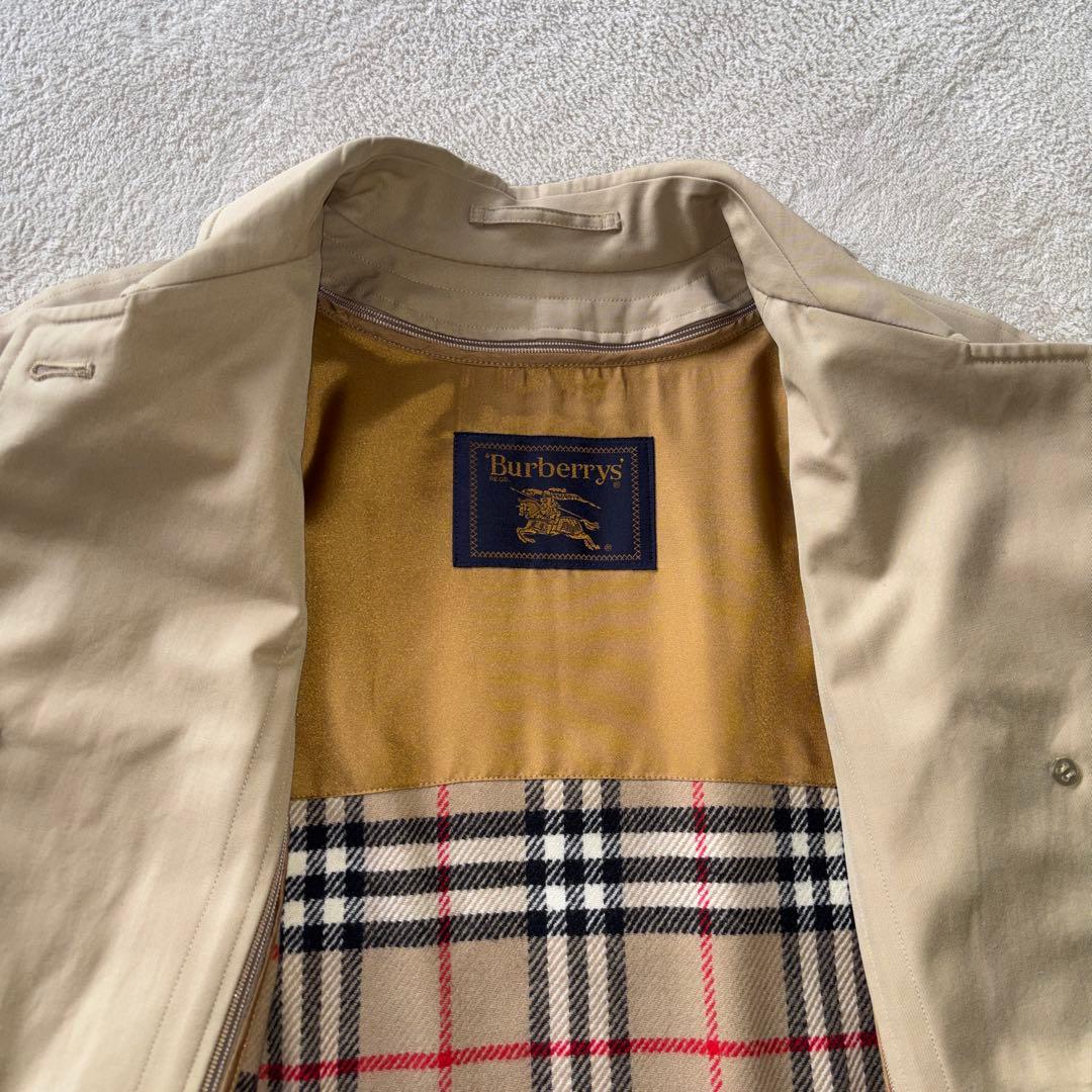 【美品】BURBERRY ステンカラーコート　ウールライナー付　ノバチェック
