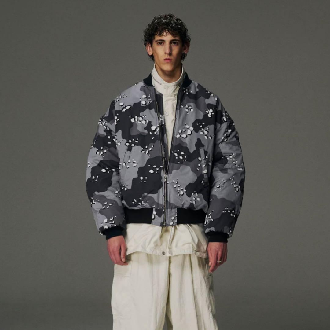 ジャケット・アウター 25FW CAMOUFLAGE PADDED BOMBER JACKET