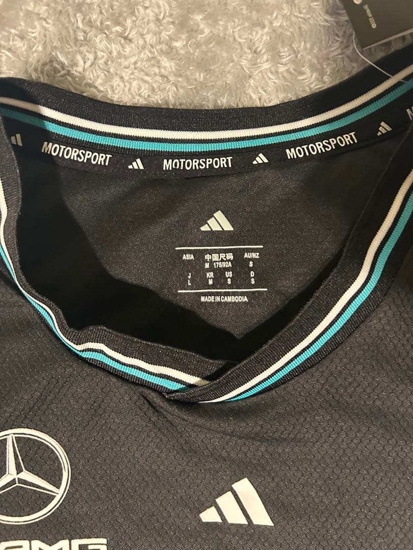 adidas メルセデス・ベンツ 長袖Tシャツ L ブラック