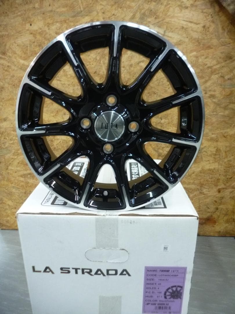送料込★新品ホイール4本セット★IOTA★14×4.5J★軽自動車等