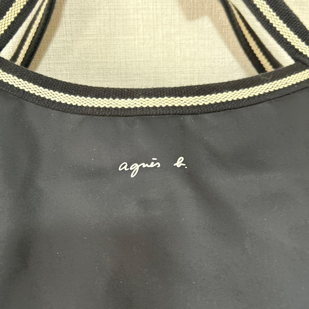 agnès b. ボストンバッグ 黒　ショルダー付き　アニエスベー