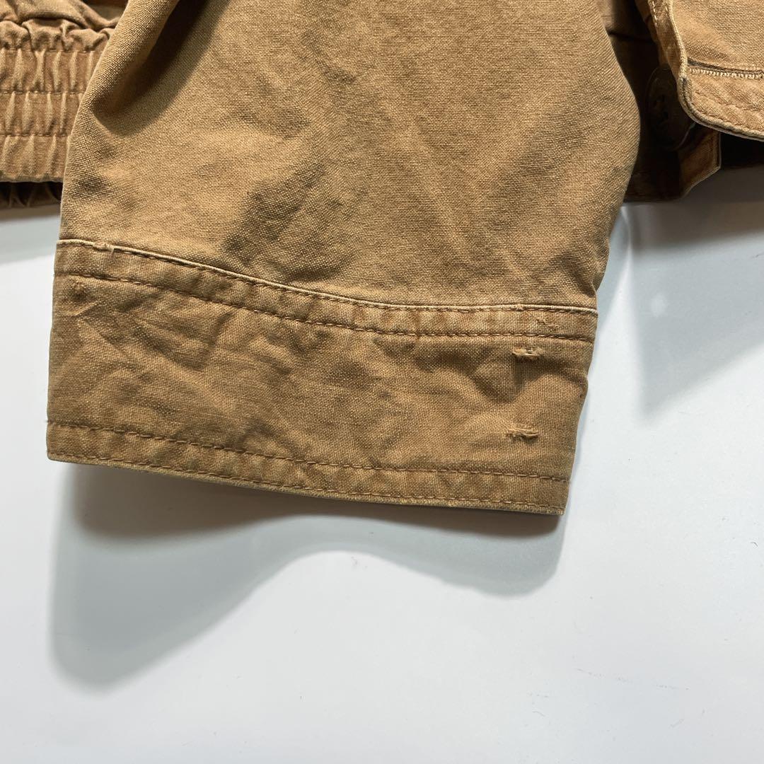 00s エルエルビーン コットンブルゾン L 茶 ブラウン 短丈 7909