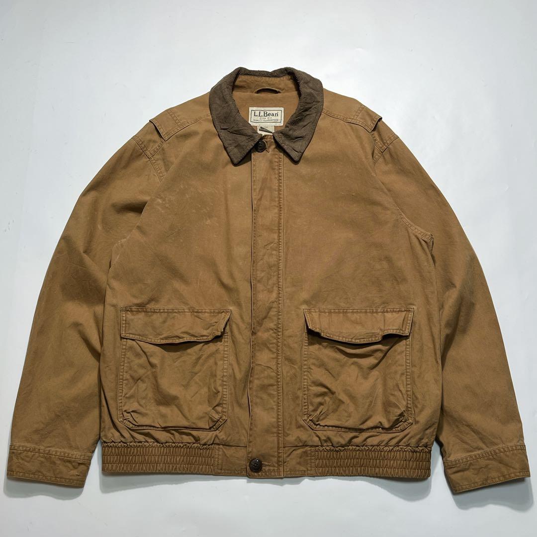 00s エルエルビーン コットンブルゾン L 茶 ブラウン 短丈 7909